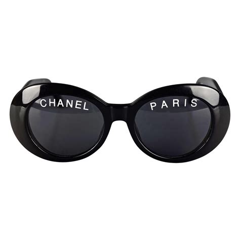 chanel paris sunglasses black